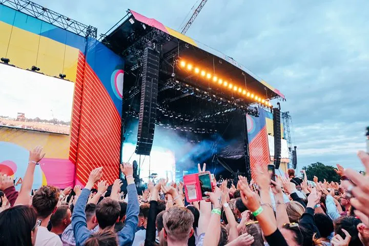 A packed outdoor stage at the Cork Jazz Festival